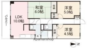 スカール牧野 502 ｜ 香川県高松市多肥下町（賃貸マンション3LDK・5階・65.27㎡） その2