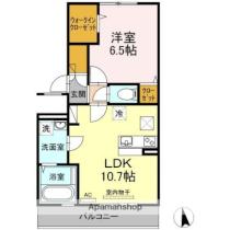 ジーニアス木太 103 ｜ 香川県高松市木太町（賃貸アパート1LDK・1階・43.33㎡） その2