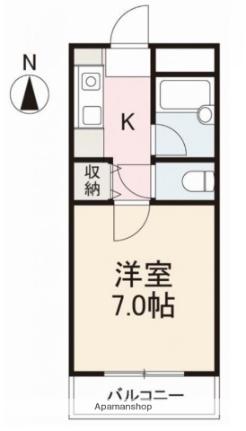 フィール1番館 208｜香川県高松市春日町(賃貸マンション1K・2階・21.12㎡)の写真 その2