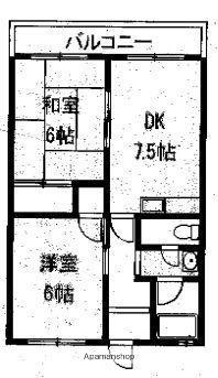 矢野マンション 106｜香川県高松市高松町(賃貸マンション2DK・1階・47.04㎡)の写真 その2