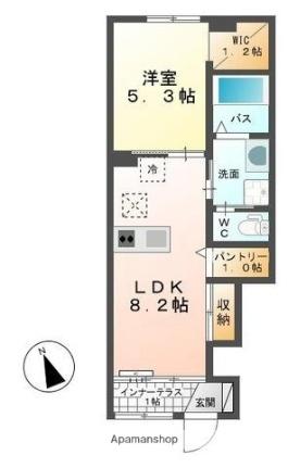 アヴァンティ 106 ｜ 香川県高松市元山町（賃貸アパート1LDK・1階・36.66㎡） その2