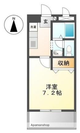 エスポア・タカスギ 202｜香川県高松市屋島西町(賃貸アパート1K・2階・24.84㎡)の写真 その2