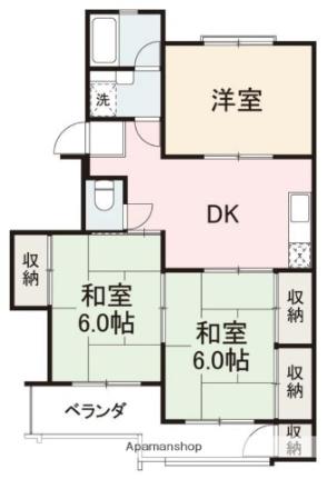 ヴィラ栗林 103｜香川県高松市栗林町３丁目(賃貸マンション3DK・1階・57.00㎡)の写真 その2