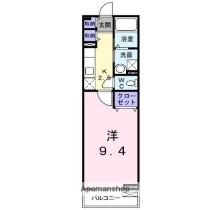 トライスター 204｜香川県高松市今里町(賃貸アパート1K・2階・30.46㎡)の写真 その2