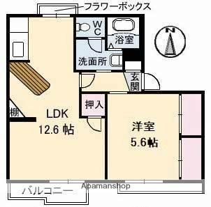 タウニィ屋島（積水） 202｜香川県高松市屋島西町(賃貸アパート1LDK・2階・42.73㎡)の写真 その2
