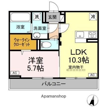 リジエール春日 302｜香川県高松市春日町(賃貸アパート1LDK・3階・40.04㎡)の写真 その2