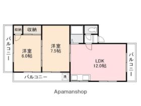 香川県高松市福岡町２丁目（賃貸マンション2LDK・3階・46.20㎡） その2