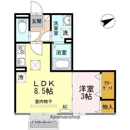 香川県高松市元山町（賃貸アパート1LDK・1階・31.22㎡） その2