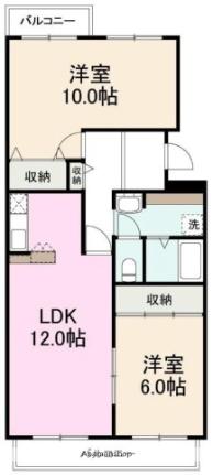 香川県高松市円座町(賃貸マンション2LDK・3階・70.47㎡)の写真 その2