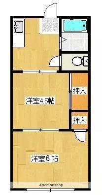 香川県高松市紙町(賃貸アパート2DK・2階・30.69㎡)の写真 その2