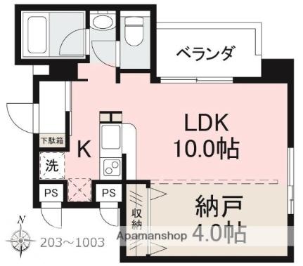 香川県高松市中央町(賃貸マンション1LDK・9階・35.48㎡)の写真 その2