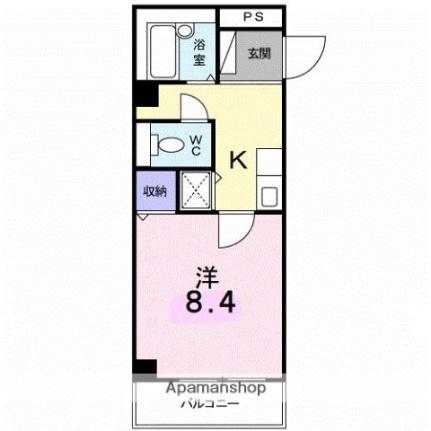 香川県高松市西町(賃貸マンション1K・2階・27.40㎡)の写真 その2