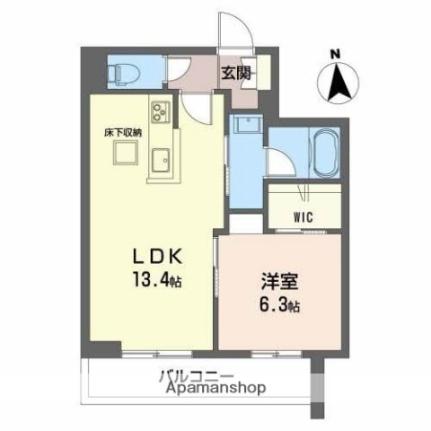 香川県高松市花園町２丁目（賃貸マンション1LDK・1階・46.01㎡） その2