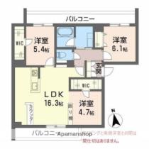 香川県高松市松縄町（賃貸マンション3LDK・2階・74.82㎡） その2