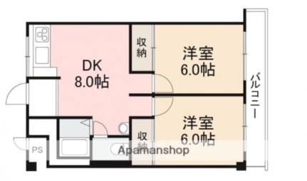 ステップ三木一番館401 401 ｜ 香川県木田郡三木町大字鹿伏（賃貸マンション2DK・4階・46.76㎡） その2