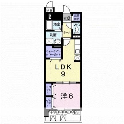 グラマシィー 404｜香川県高松市伏石町(賃貸マンション1LDK・4階・42.38㎡)の写真 その2