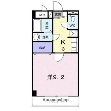 ガーデン・アルバータ 202｜香川県高松市上福岡町(賃貸マンション1K・2階・31.09㎡)の写真 その2