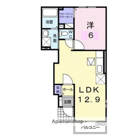 チェリ　ブラッサムI 103｜香川県さぬき市昭和(賃貸アパート1LDK・1階・42.98㎡)の写真 その2