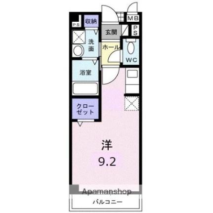 カーサ木太II 203 ｜ 香川県高松市木太町（賃貸アパート1R・2階・25.25㎡） その2