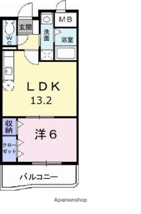 グランディールＦ　II 303｜香川県高松市上天神町(賃貸マンション1LDK・3階・40.50㎡)の写真 その2