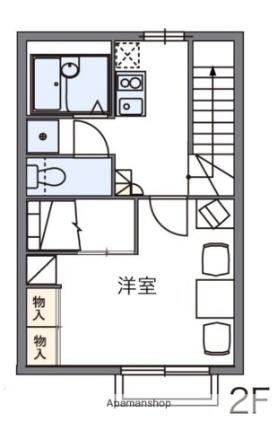 レオパレスアントラー 208｜香川県高松市鹿角町(賃貸アパート1K・2階・26.08㎡)の写真 その2