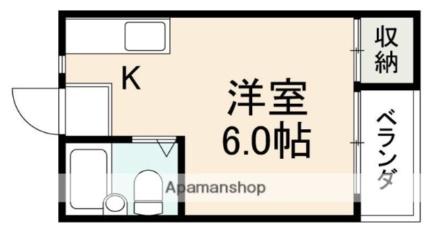 コーポ石清尾 202｜香川県高松市宮脇町２丁目(賃貸アパート1R・2階・17.00㎡)の写真 その2