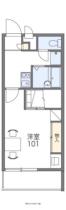 レオパレスクレール勝賀 203 ｜ 香川県高松市鬼無町藤井（賃貸アパート1K・2階・23.18㎡） その2