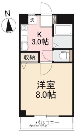 シャンボール中央町 205 ｜ 香川県高松市中央町（賃貸マンション1K・2階・23.80㎡） その2