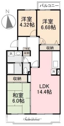 サンハイム学園前 403 ｜ 香川県木田郡三木町大字池戸（賃貸マンション3LDK・4階・70.51㎡） その2