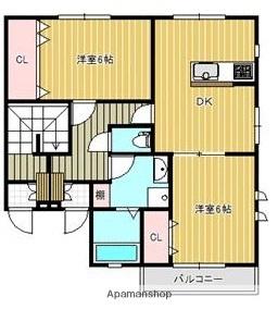 スカイガーデン三条3号地 101｜香川県丸亀市三条町(賃貸アパート2DK・1階・52.07㎡)の写真 その2