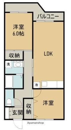 ＭＡＲＥ坂出 102｜香川県坂出市昭和町１丁目(賃貸マンション2LDK・1階・59.80㎡)の写真 その2