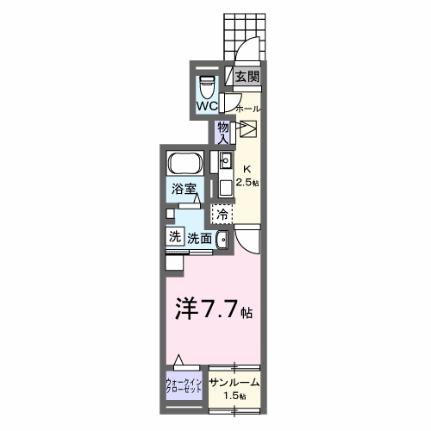 オリーブ坂本　Ａ 104｜香川県観音寺市坂本町２丁目(賃貸アパート1K・1階・31.66㎡)の写真 その2