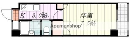 湯渡マンション 401｜愛媛県松山市湯渡町(賃貸マンション1K・4階・23.80㎡)の写真 その2