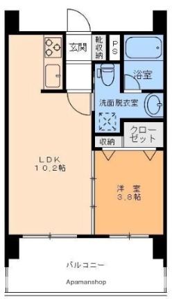 ＯＢＥＬＩＳＫ小栗 902｜愛媛県松山市小栗３丁目(賃貸マンション1LDK・9階・33.28㎡)の写真 その2