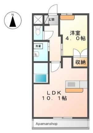 プラムガーデン 202｜愛媛県東温市横河原(賃貸アパート1LDK・2階・36.00㎡)の写真 その2