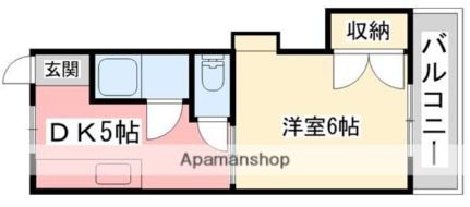 アザミハイツ松山 202｜愛媛県松山市築山町(賃貸マンション1DK・2階・22.68㎡)の写真 その2