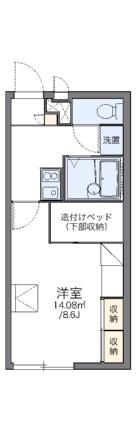 レオパレス古川 203｜愛媛県松山市古川南２丁目(賃貸アパート1K・2階・23.18㎡)の写真 その2