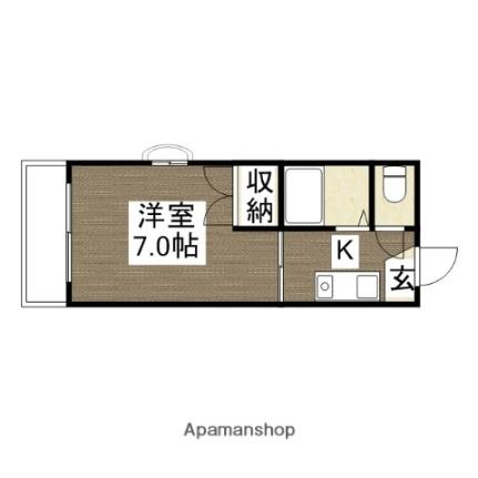 エーデルハイム木屋町 405｜愛媛県松山市木屋町１丁目(賃貸マンション1K・4階・25.38㎡)の写真 その2