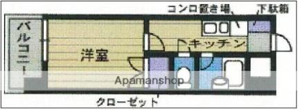 メゾン・ド・リセ 403｜愛媛県松山市中村５丁目(賃貸マンション1K・4階・21.84㎡)の写真 その2