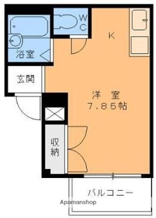 愛媛県松山市道後緑台(賃貸マンション1R・1階・18.83㎡)の写真 その2