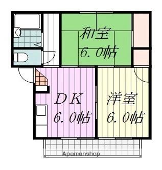 イシテリバーハイツＢ_間取り_0