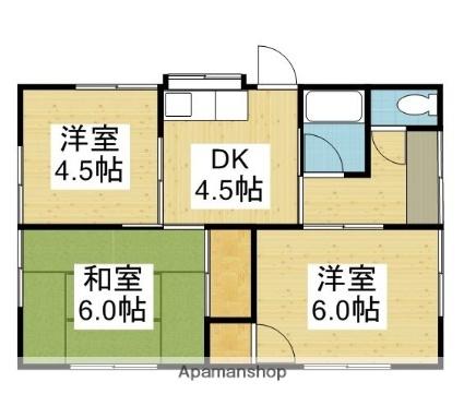 池田借家 ｜愛媛県松山市星岡５丁目(賃貸一戸建3DK・1階・44.55㎡)の写真 その2