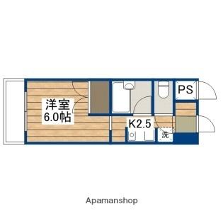 ラ・パルフェ・ド・ユーリスミー 608｜愛媛県松山市天山１丁目(賃貸マンション1K・6階・19.95㎡)の写真 その2