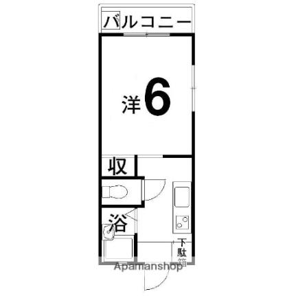 愛媛県松山市北斎院町(賃貸マンション1K・3階・19.20㎡)の写真 その2