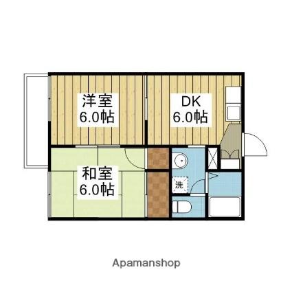 愛媛県松山市南久米町(賃貸アパート2DK・2階・35.30㎡)の写真 その2