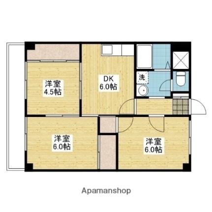 愛媛県松山市和泉北４丁目(賃貸マンション3DK・6階・52.48㎡)の写真 その2