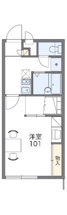 レオパレス古川II 107｜愛媛県松山市古川南２丁目(賃貸アパート1K・1階・22.70㎡)の写真 その2