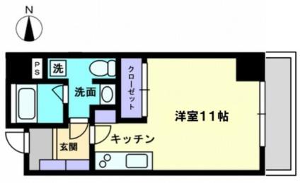 ヴィゴーレ本町 ｜愛媛県松山市本町２丁目(賃貸マンション1R・6階・29.60㎡)の写真 その2