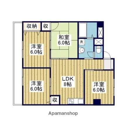 フェリオ市駅西II ｜愛媛県松山市竹原２丁目(賃貸マンション4DK・10階・72.13㎡)の写真 その2