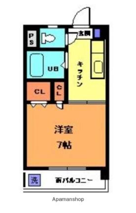 キャッスル和泉 ｜愛媛県松山市新立町(賃貸マンション1K・3階・21.60㎡)の写真 その2